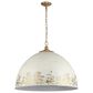 Golden Lighting Alison 8-Light Pendant with Antique Ivory Shade in Vintage Gold, , large