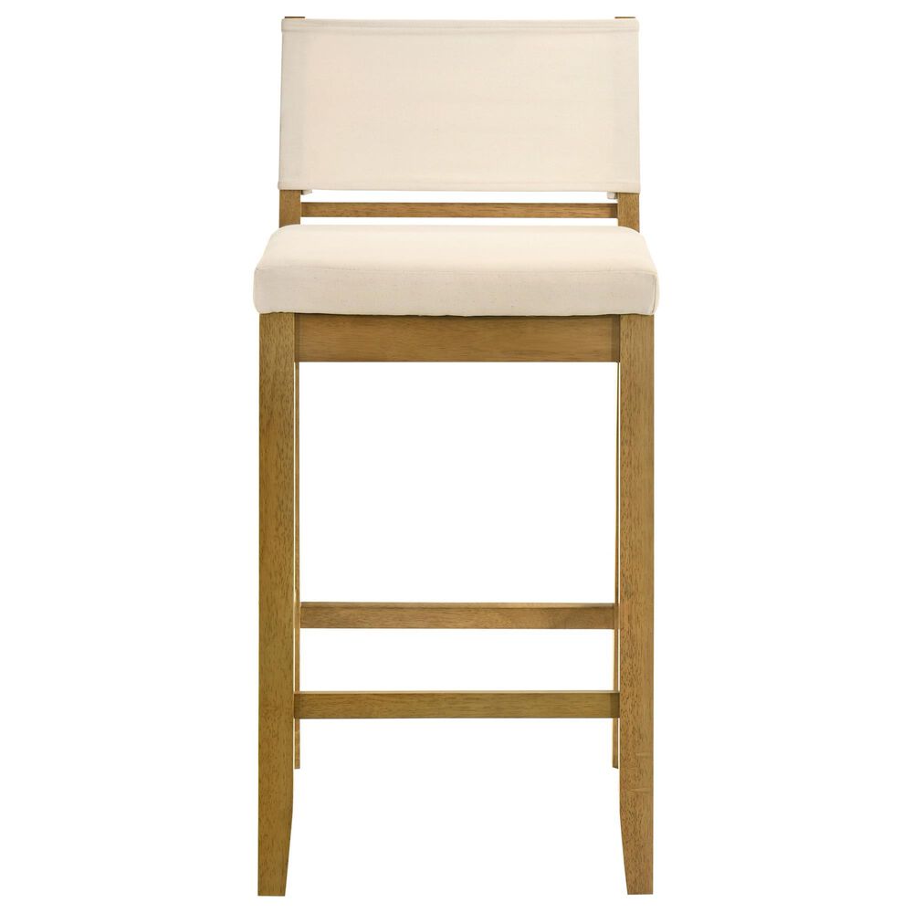 Armen Living Yaneli Swivel Bar Height Stool in Amber Glow, , large