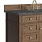 James Martin Brittany 48" Single Bathroom Vanity in Pecan with 3 cm Parisien Bleu Silestone Top and Rectangular Sink, , large