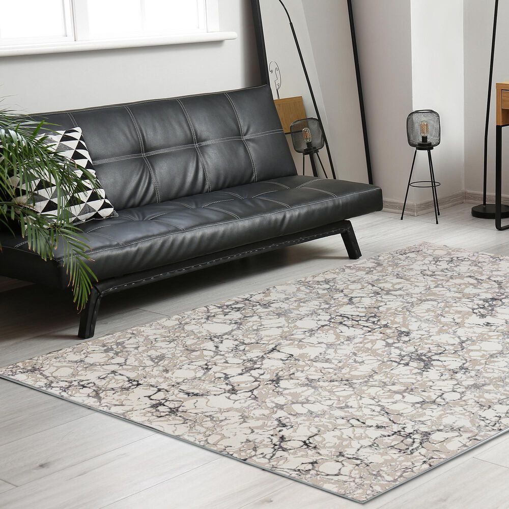 Radici USA Livigno Contemporary 7&#39;10&quot; x 10&#39;6&quot; Grey Area Rug, , large