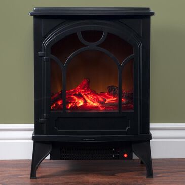 Timberlake Classic Log Electric Fireplace in Black, , large