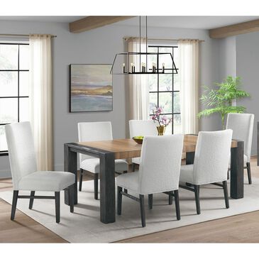 Mayberry Hill Breckenridge 7-Piece Rectangle Dining Set in Black, , large