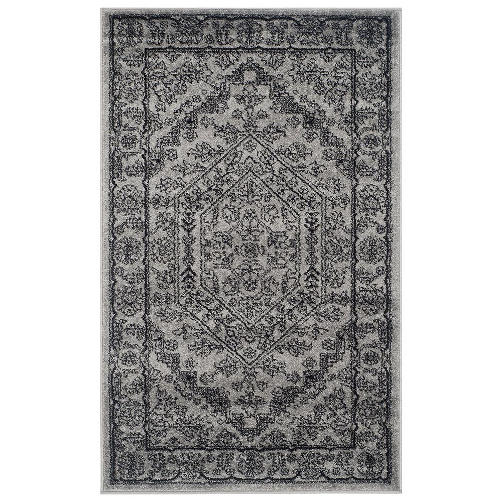 Safavieh Adirondack ADR108A-3 3&#39; x 5&#39; Silver/Black Area Rug, , large