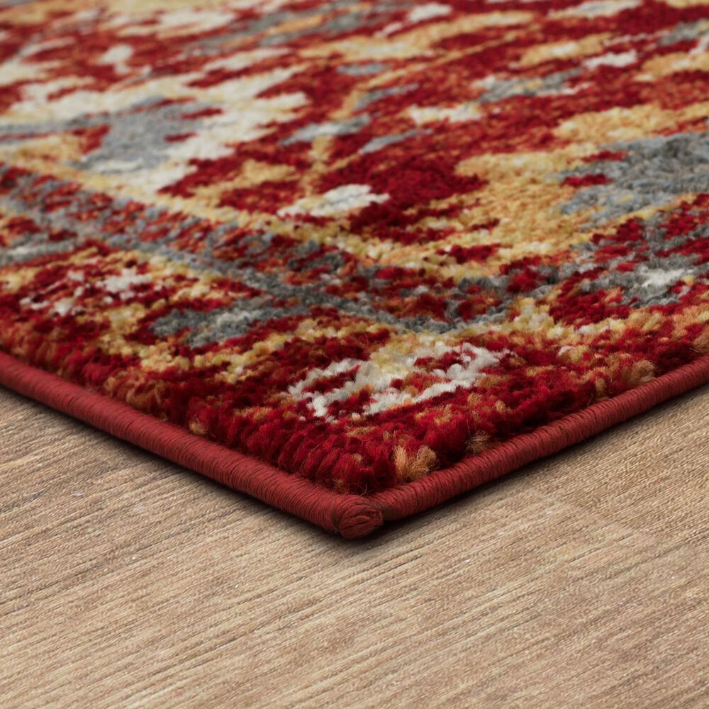 Mohawk R1115 Whimsy 5' 3" X 8' Red Area Rug, , large