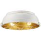 Golden Lighting Bartlett Flush Mount in French White, , large