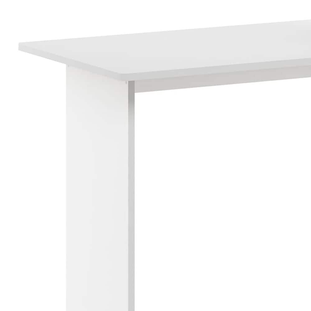 HOMLUX 40" Computer Desk with Open Side Shelves in White, , large