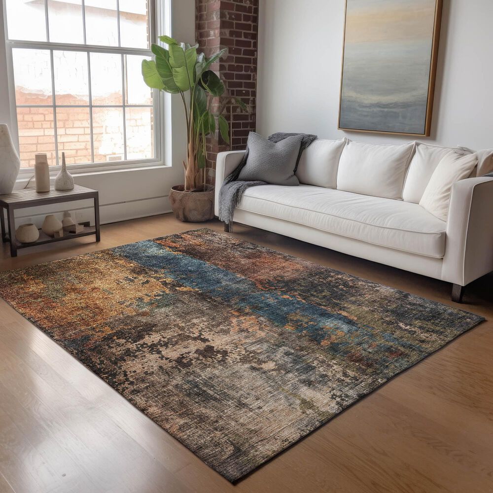 Dalyn Rug Company Nouveau NV12 9&#39; x 12&#39; Blue Indoor/Outdoor Area Rug, , large