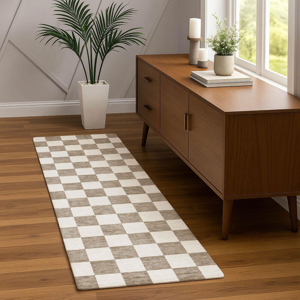 Dalyn Rug Company The Reserve TR7 Khaki 2&#39;3&quot; x 7&#39;6&quot; Indoor/Outdoor Runner, , large