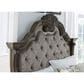 Millenium King Upholstered Bed in Dark Brown, , large