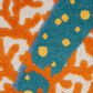 Nourison Aloha 12" x 15" Blue, Yellow and Orange Indoor/Outdoor Area Rug, , large