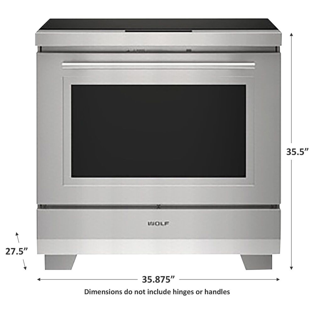 Wolf 36&quot; Induction Range in Stainless Steel, , large