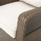 Hearth and Haven Liam Swivel Club Chair with Beige Cushion in Brown (Set of 2), , large