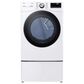 LG 5.0 Cu. Ft. Front Load Washer and 7.4 Cu. Ft. Gas Dryer with TurboWash 360 Laundry Pair in White (Pedestals Sold Separately), , large