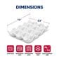 HIC Kitchen Porcelain Egg Crate in White, , large