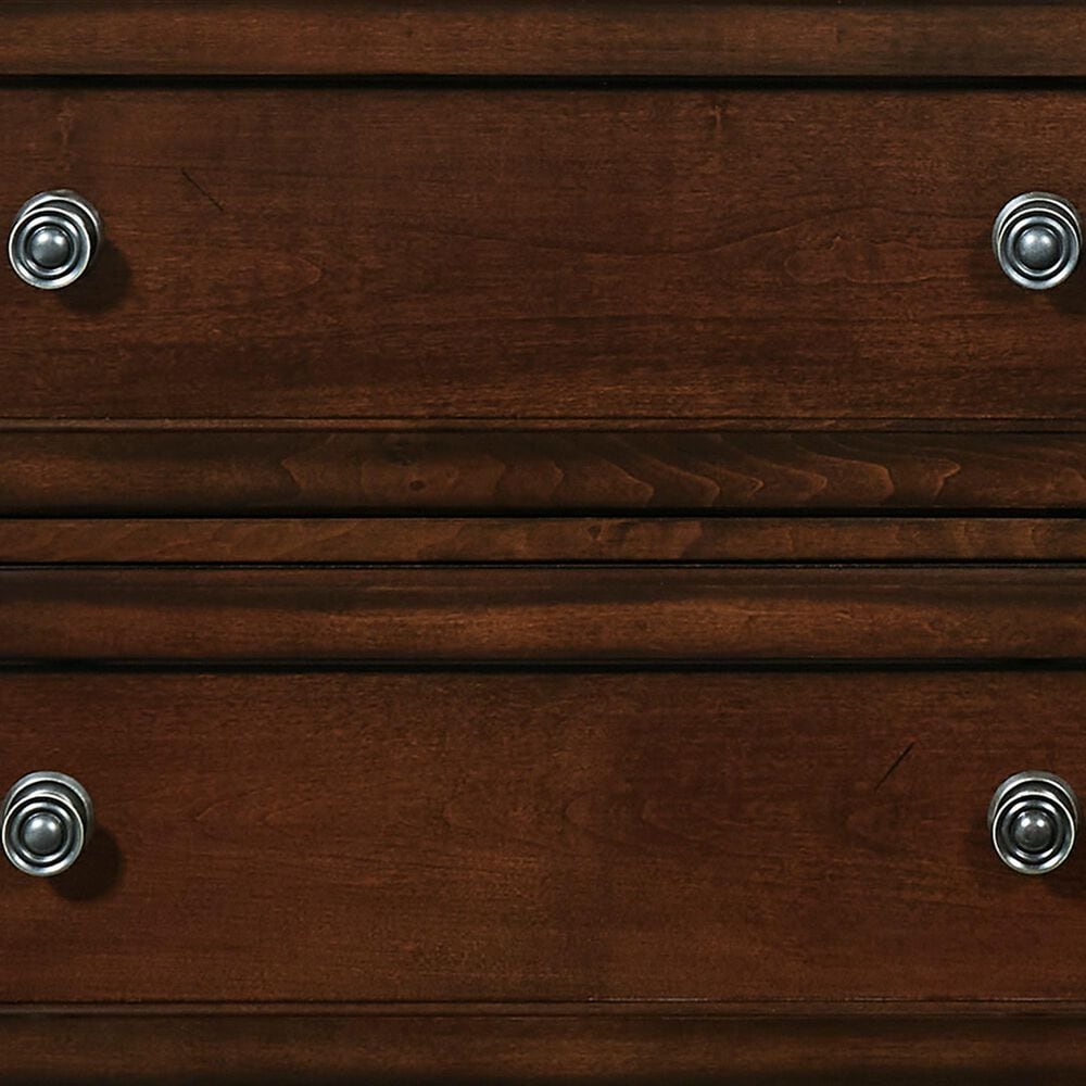 Ashley Porter 7-Drawer Dresser and Mirror in Rustic Brown