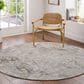 Surya Brunswick Light Gray, Cream, Medium Brown, Mustard, Light Brown and Charcoal 7"10" Round Area Rug, , large