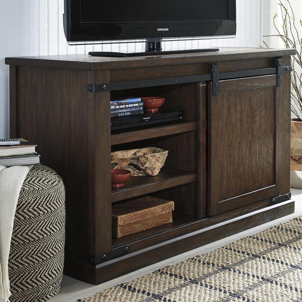 Signature Design by Ashley Budmore Medium TV Stand in Rustic Brown, , large