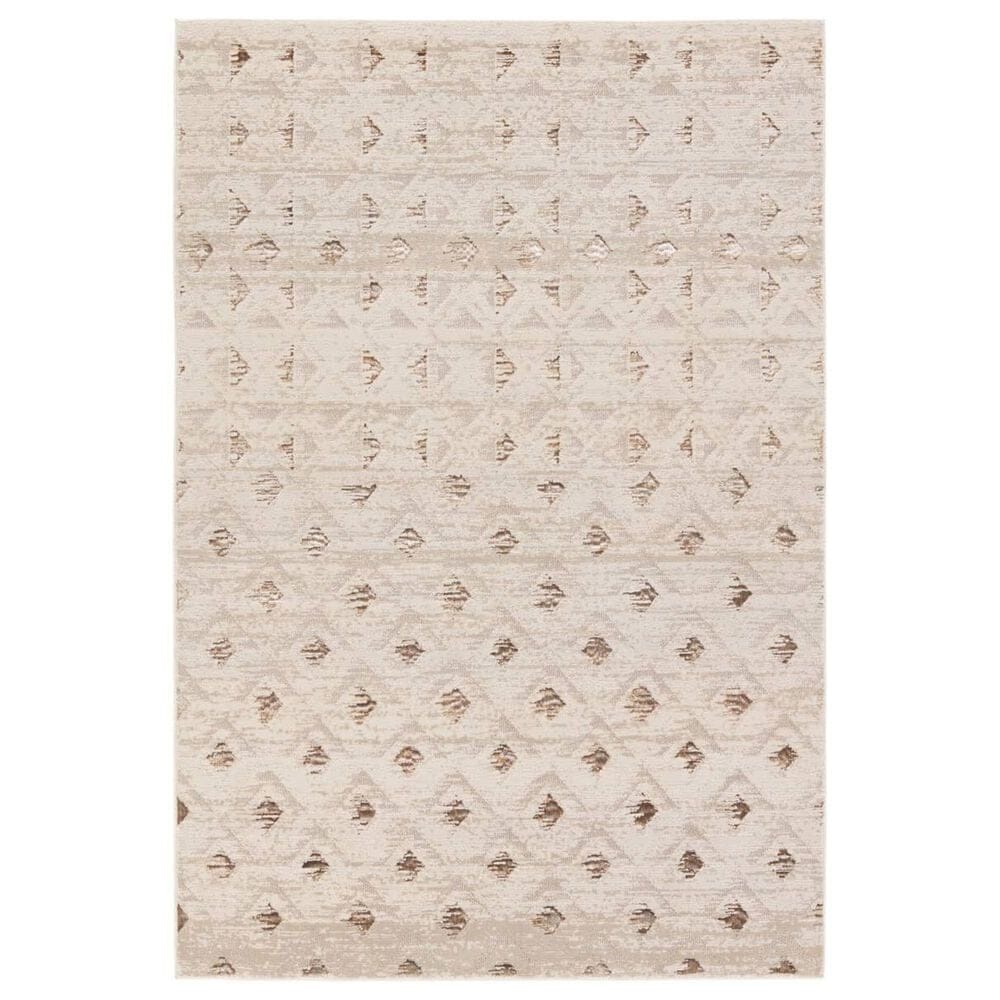 Jaipur Catalyst Carine 5" x 7"6" Birch, Feather Gray, Incense and Bison Area Rug, , large