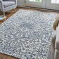 Feizy Belfort 8" x 10" Ivory and Navy Area Rug, , large