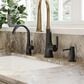 Kohler Tone Pull-Down Kitchen Sink Faucet in Matte Black and Brushed Moderne Brass, , large
