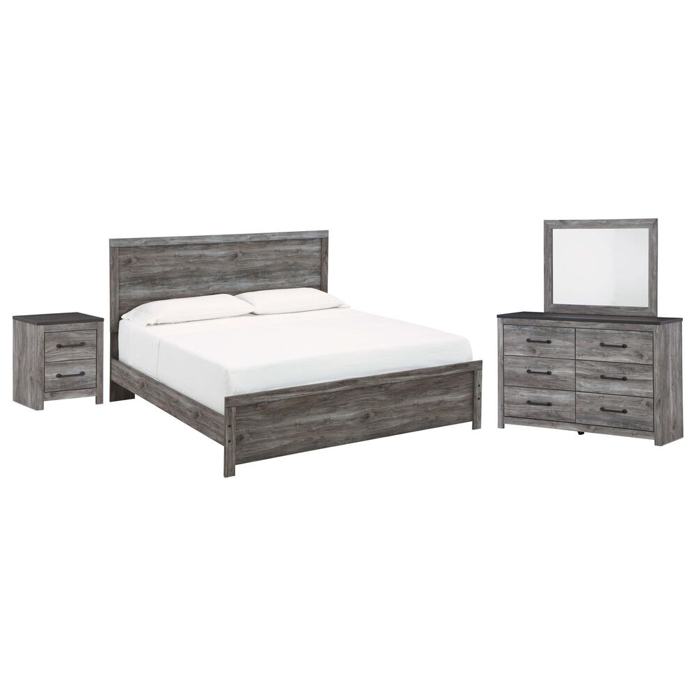 Ashley Bronyan 4-Piece King Bedroom Set in Dark Gray, , large