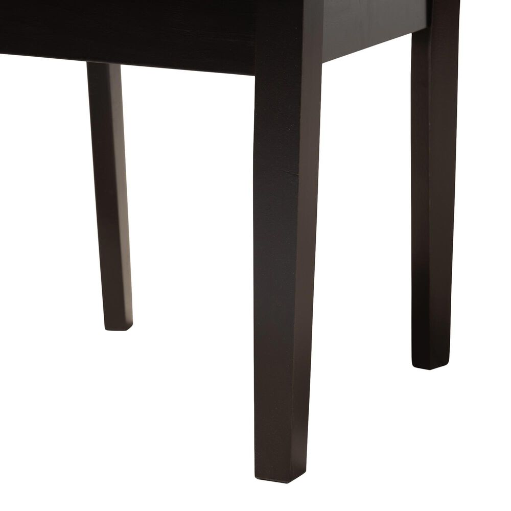 Baxton Studio Gervais Side Chair in Dark Brown and Walnut Brown (Set of 2), , large