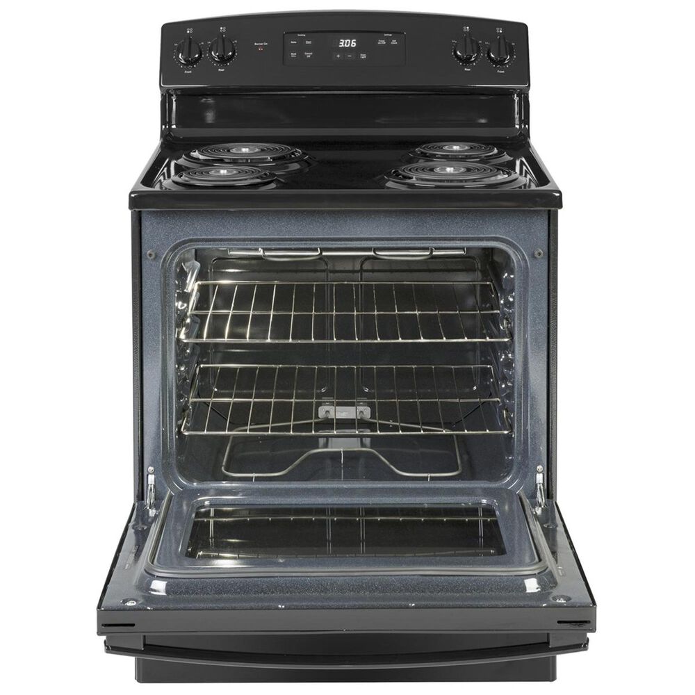 GE Appliances 30&quot; Free-Standing Electric Range with Dual Element Bake in Black, , large
