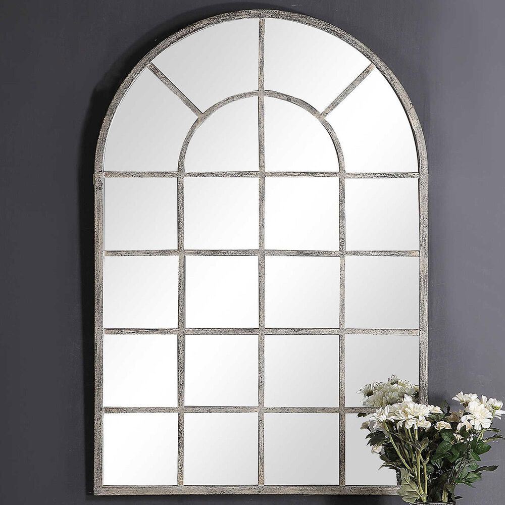 Salt &amp; Light Wall Mirror in Antique Rustic Gray, , large