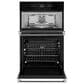 JennAir Noir 27" Combination Electric Microwave and Wall Oven in Stainless Steel and Black, , large