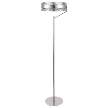 Lux Lighting LED Strip Floor Lamp in Silver, , large