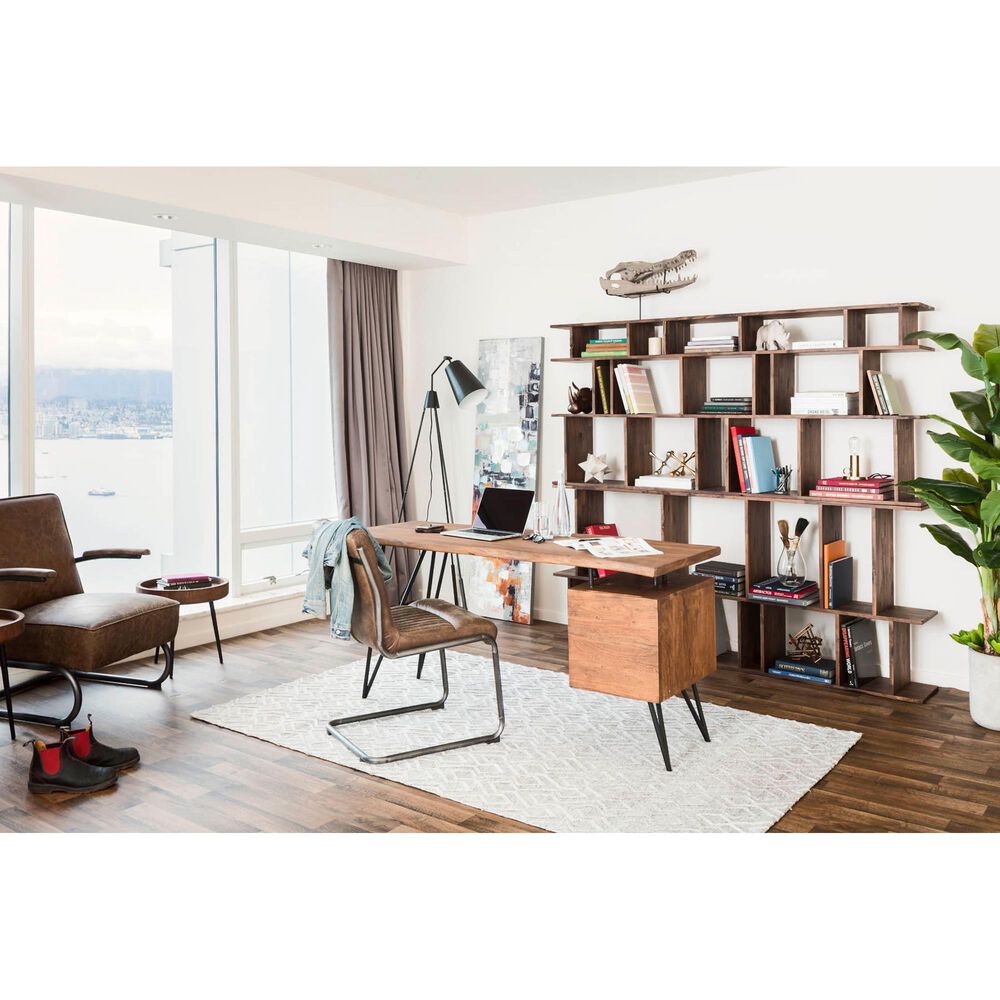 Moe&#39;s Home Collection Nailed Mid-Century Modern Desk in Light Brown, , large