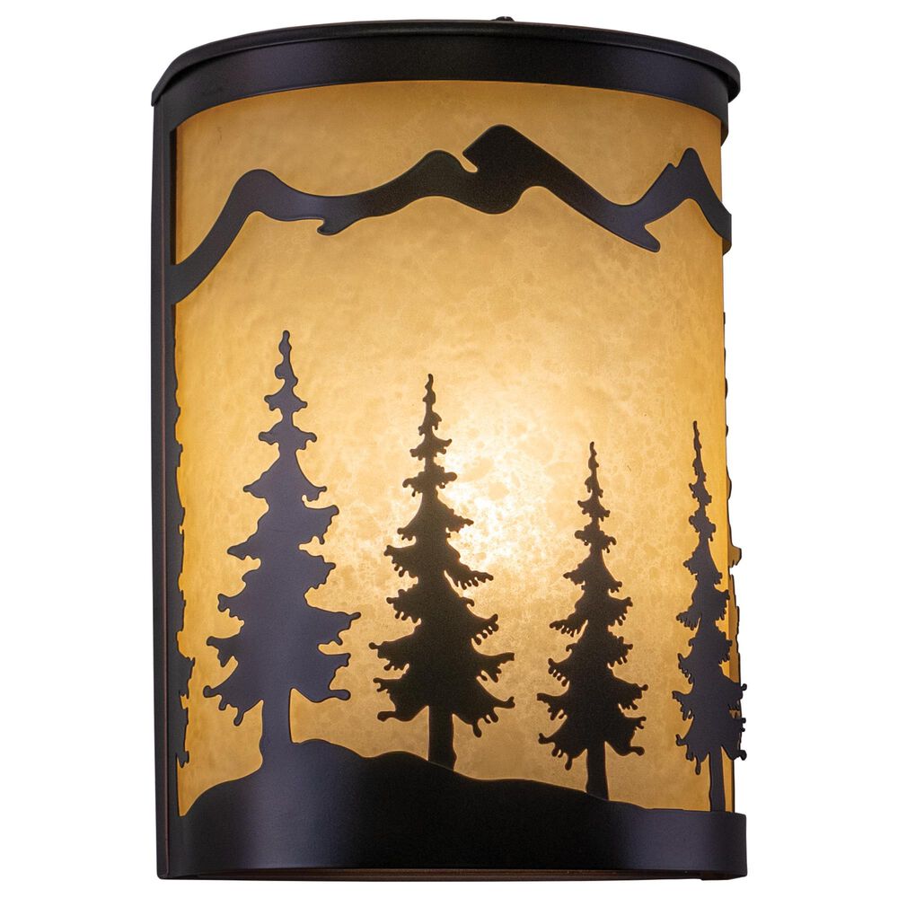 Vaxcel Yosemite 1-Light Tree Wall Sconce in Burnished Bronze, , large