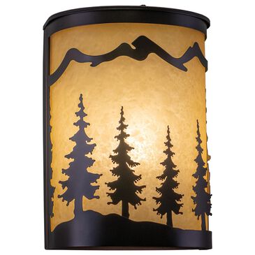 Vaxcel Yosemite 1-Light Tree Wall Sconce in Burnished Bronze, , large