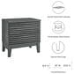 Modway Render 2 Drawer Nightstand in Charcoal, , large