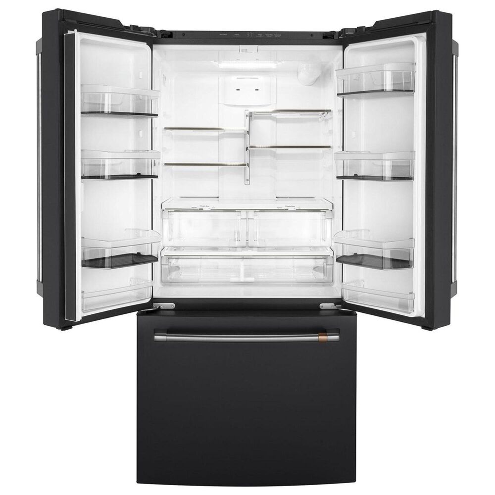 Cafe 18.6 Cu. Ft. Counter Depth French Door Refrigerator in Matte Black, , large