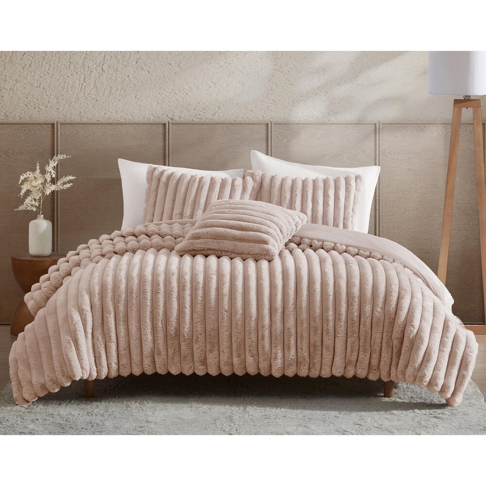 Hallmart Collectibles Ethan 4-Piece Queen Comforter Set in Blush, , large
