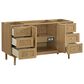 James Martin Vanities Laurent 60" Single Bathroom Vanity in Light Natural Oak with 3 cm Victorian Silver Quartz Top and Rectangular Sink, , large