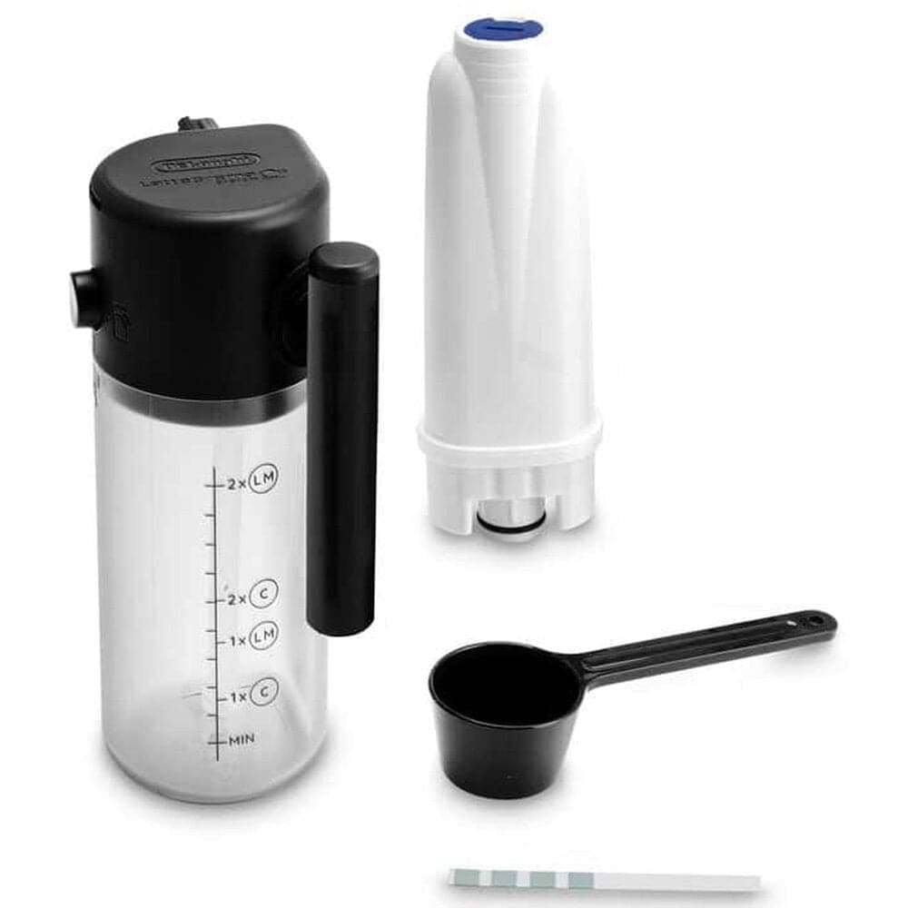 DeLonghi Magnifica Evo 61 Oz Espresso Machine with Frother in Silver Black, , large