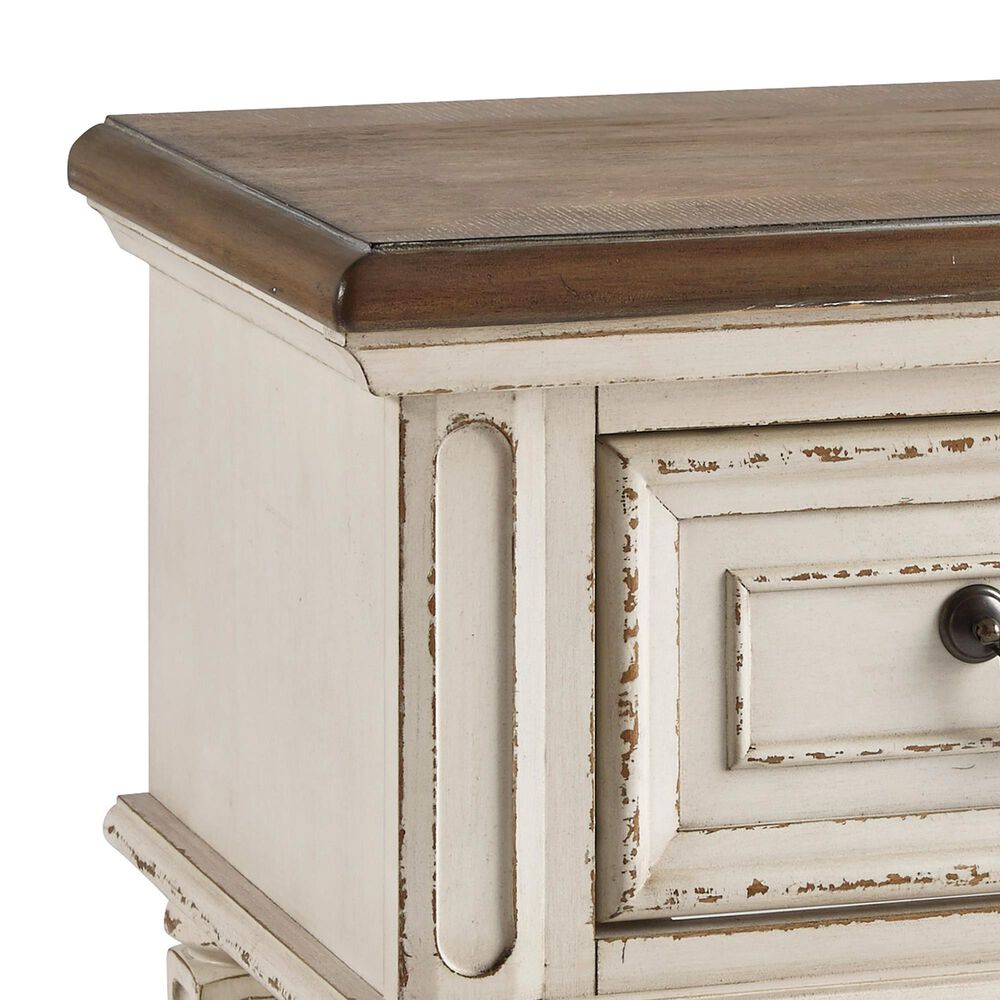 Signature Design by Ashley Realyn 1 Drawer Nightstand in Chipped White