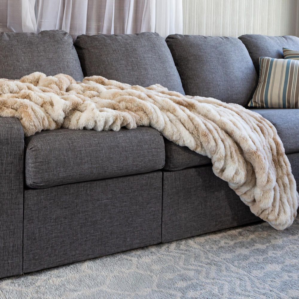 Timberlake Queen Blanket in Cream, , large