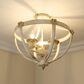 Golden Lighting Jules 3-Light Semi-Flush in Antique Ivory, , large