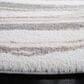 Safavieh Cyrus Shag CYR130A 6"7" Round Ivory and Grey Area Rug, , large