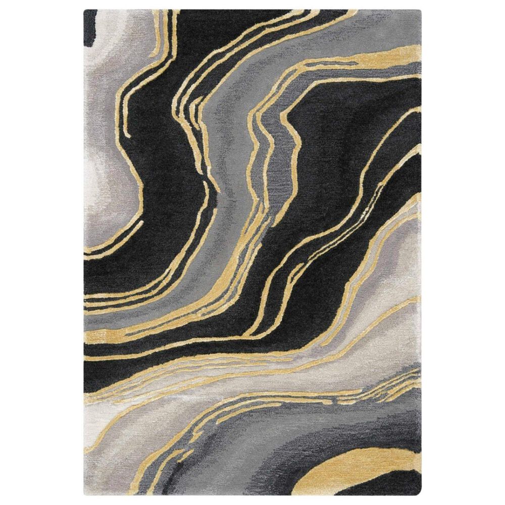 Nourison Prismatic Charcoal and Grey 2" x 3" Area Rug, , large