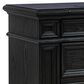 Sasha Lee Tech 3 Drawer Nightstand in Warm English Oak with USB Ports AC Outlets and Wireless Charging, , large