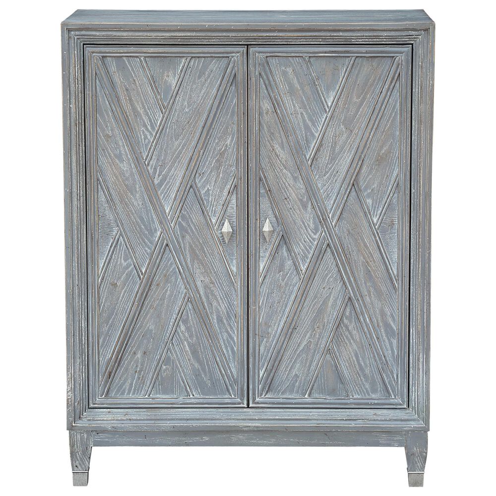 Accentric Approach 2-Door Wine Cabinet in Weathered Grey Oak, , large