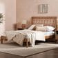 Walker Edison Cama X Spindle Full Platform Bed in Caramel, , large