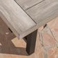 Hearth and Haven 63" Dining Bench in Light Grey Sandblast and Black Rustic, , large