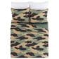 Peking Handicraft Covert Camo 3-Piece Full/Queen Quilt Set in Green, Yellow and Grey, , large