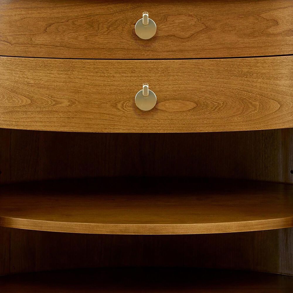 Stickley Furniture Martine 2-Drawer Oval Nightstand in Coventry, , large