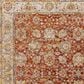Surya Mona Lisa 7"10" Round Light Sage, Tan, Brick Red, Mustard, Dark Blue and Olive Area Rug, , large